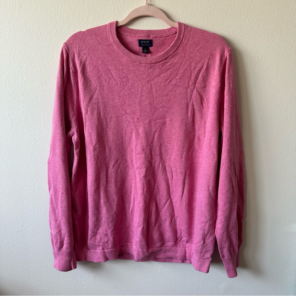 Men's J. Crew L Cotton Crewneck Sweater